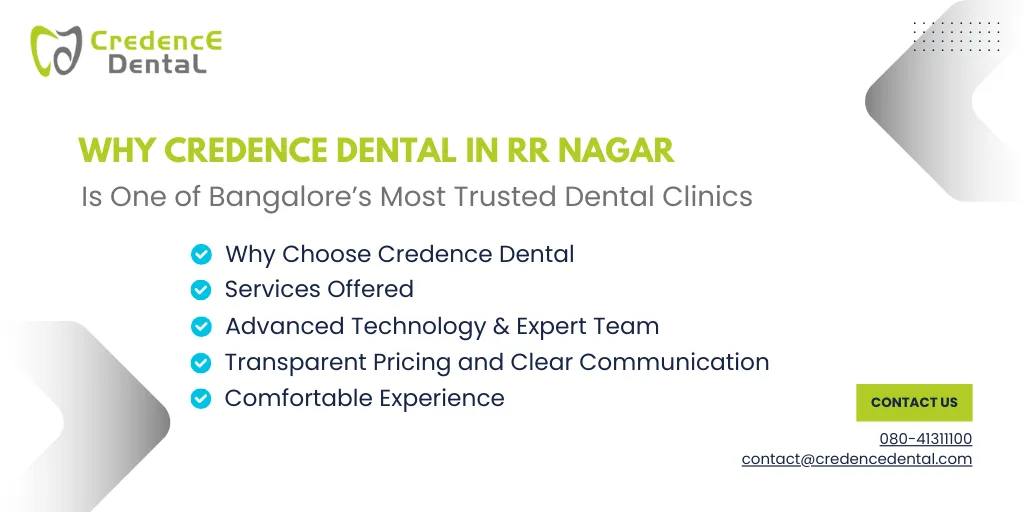 Credence Dental RR Nagar | Trusted Dental Clinic in Bangalore