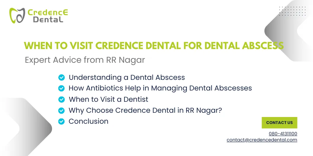 Dental Abscess Treatment in RR Nagar | Credence Dental Bangalore