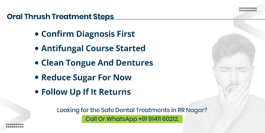 oral thrush treatment steps