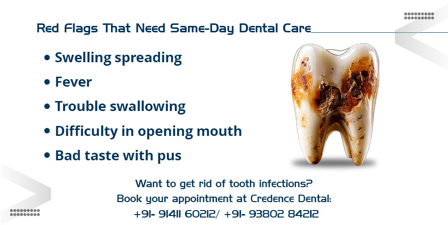 red flags that need same-day dental care