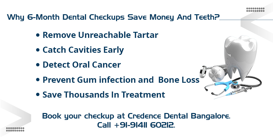 Why 6-month dental checkups save money and teeth